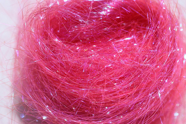 Angelina Fibers - 10 grams - Raspberry Sparkle